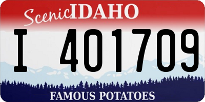 ID license plate I401709