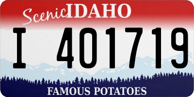 ID license plate I401719