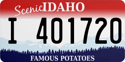 ID license plate I401720