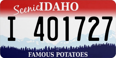 ID license plate I401727
