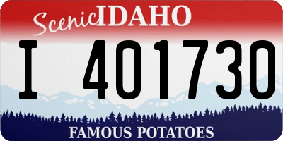 ID license plate I401730