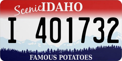 ID license plate I401732