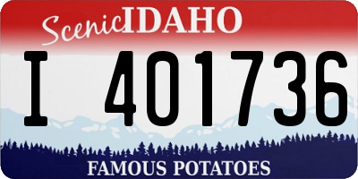 ID license plate I401736