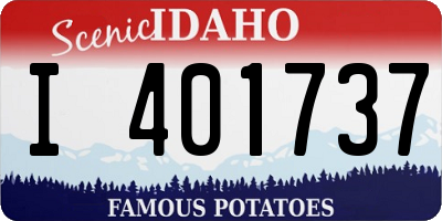ID license plate I401737