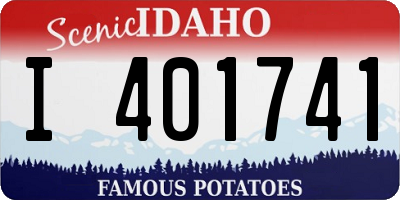 ID license plate I401741