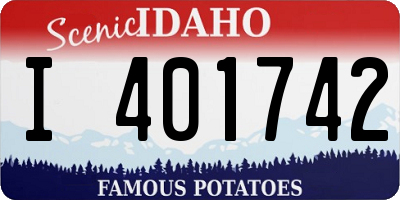 ID license plate I401742
