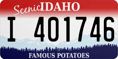 ID license plate I401746