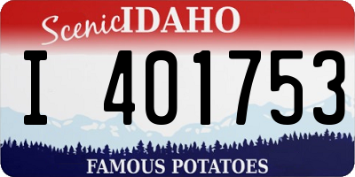 ID license plate I401753