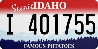 ID license plate I401755