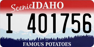 ID license plate I401756