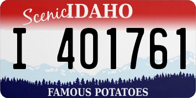 ID license plate I401761