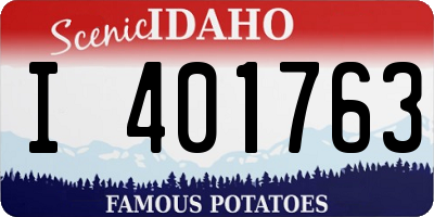 ID license plate I401763