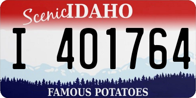 ID license plate I401764