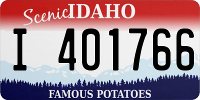 ID license plate I401766