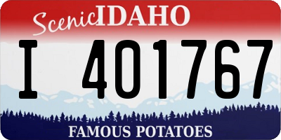 ID license plate I401767