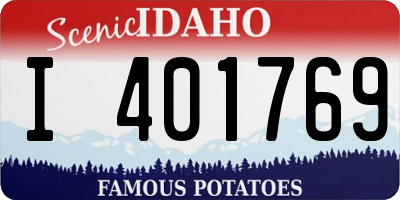 ID license plate I401769