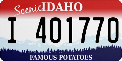 ID license plate I401770