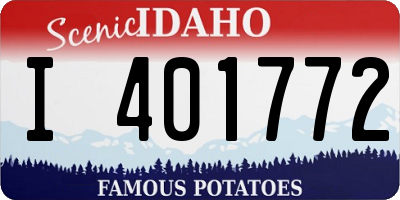 ID license plate I401772