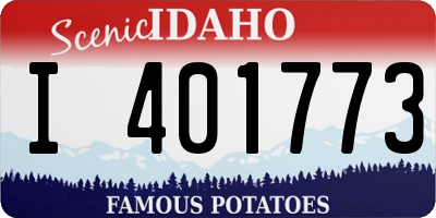 ID license plate I401773