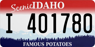 ID license plate I401780