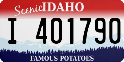 ID license plate I401790
