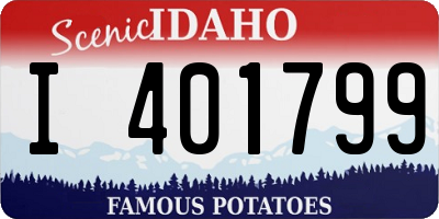 ID license plate I401799