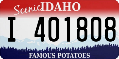 ID license plate I401808