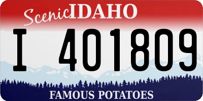ID license plate I401809