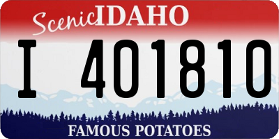 ID license plate I401810