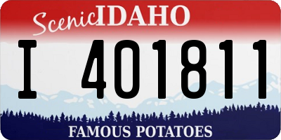 ID license plate I401811