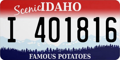 ID license plate I401816