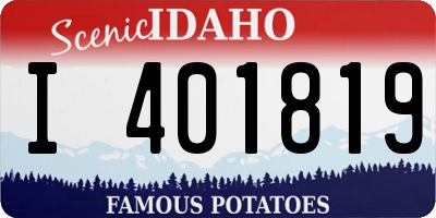 ID license plate I401819