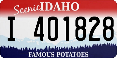 ID license plate I401828