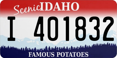 ID license plate I401832
