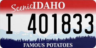 ID license plate I401833