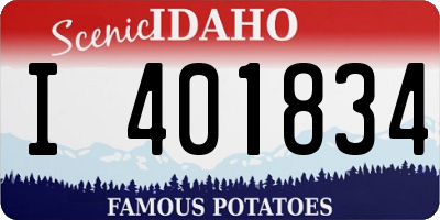 ID license plate I401834