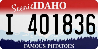 ID license plate I401836