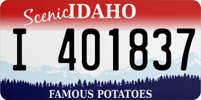 ID license plate I401837
