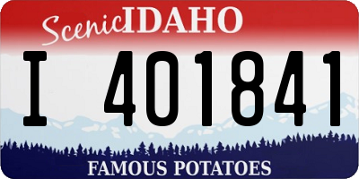 ID license plate I401841