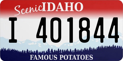 ID license plate I401844