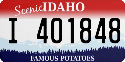 ID license plate I401848