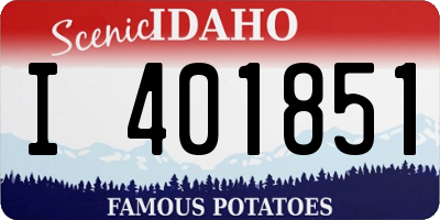 ID license plate I401851