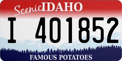 ID license plate I401852