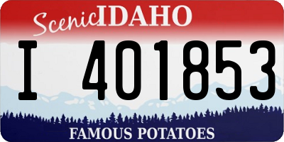 ID license plate I401853