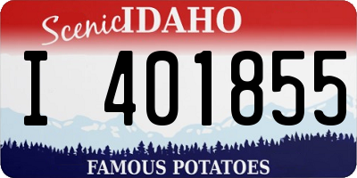 ID license plate I401855