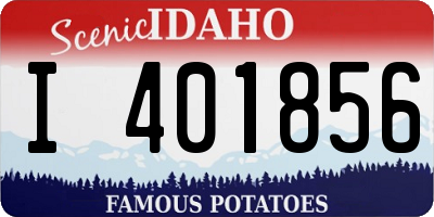 ID license plate I401856
