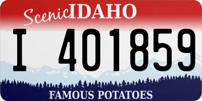 ID license plate I401859