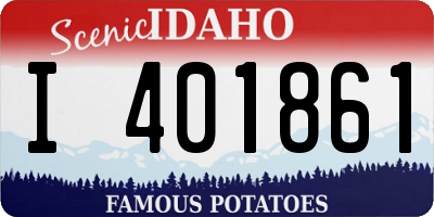 ID license plate I401861