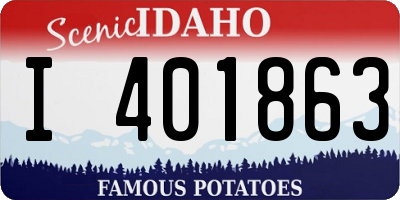 ID license plate I401863
