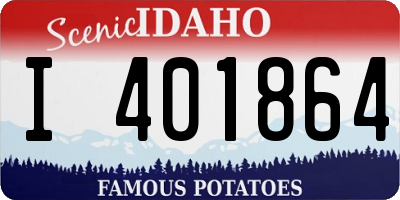ID license plate I401864